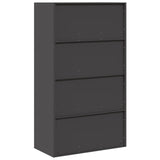 Storage Cabinet Black 80 x 40 x140 cm Steel 3406178