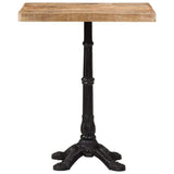 Bistro Table 60x60x77 cm Rough Mango Wood 321084
