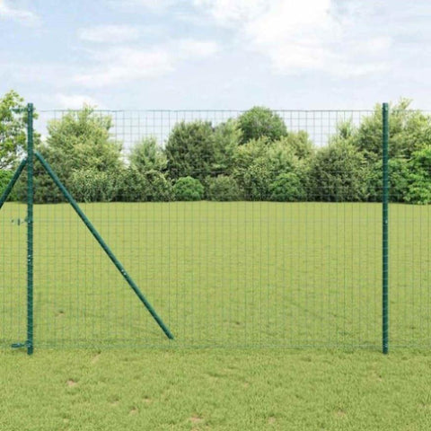 Fence Post Other 26 pcs Green 3.2 x 3.2 x 210 cm Steel 3350125