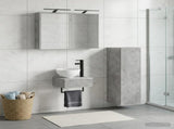 Bathroom Cabinet Set 4 pcs Concrete Grey Engineered Wood 3407370