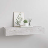Wall-mounted Drawer Shelf Concrete Grey 60x23.5x10cm MDF 330265