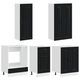 Kitchen Unit KALMAR 5 pcs Black Engineered Wood 3438246