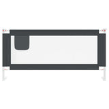 10232 Toddler Safety Bed Rail Dark Grey 190x25 cm Fabric