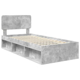 Bed Frame with Headboard Concerte 90 x 200 cm Solid Pine Wood 3412126
