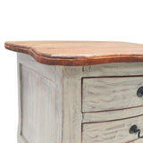 Bedside Cabinet Solid Mahogany Wood 48x35x64 cm 244504