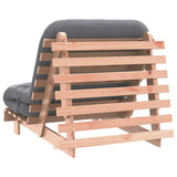 Futon Sofa Bed with Mattress 80x206x11 cm Solid Wood Douglas 846759