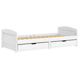 Day Bed with 2 Drawers without Mattress "IRUN" White 90x200 cm 3185208