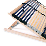Slatted Bed Base without Mattress with 42 Slats 7 Zones 100x200 cm 246476