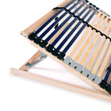 Slatted Bed Base without Mattress with 42 Slats 7 Zones 100x200 cm 246476