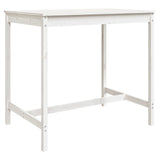 5 Piece Garden Bar Set White Solid Wood Pine 3154751