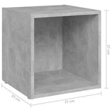 6 Piece TV Cabinet Set Concrete Grey Engineered Wood 3080055