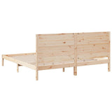 Extra Long Bed Frame without Mattress 200x220 cm Solid Wood 3309319