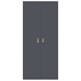 Storage Cabinet Anthracite 90 x 40 x 200 cm Steel 3406174