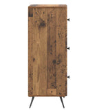 Drawer Cabinet Old Wood 33 x 34.5 x 90 cm Engineered Wood 895543
