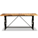 Dining Table Solid Rough Mango Wood 180 cm 244801