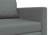 2-Seater Folding Sofa Bed Dark Grey 124 x 71 x 78 cm Fabric 42030513