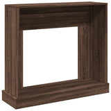 Fireplace Surround Brown Oak 100x30x87.5 cm Engineered Wood 854568