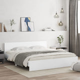 Bed Frame without Mattress White 200x200 cm 3207455