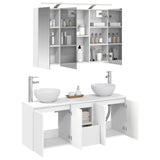 Bathroom Cabinet Set 4 pcs White 100 x 14.5 x 70 cm 3406335