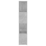 Book Cabinet Room Divider Concrete Grey 60x24x124.5 cm 809084