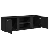 TV Cabinet Black Oak 120x34x37 cm Engineered Wood 862475