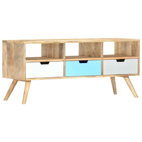 TV Cabinet 110x35x48 cm Solid Mango Wood 286484