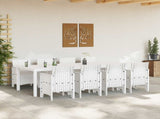Garden Dining Set 9 pcs Light Grey Polypropylene 3378747