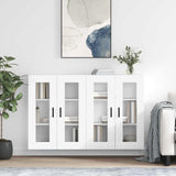 Wall Mounted Cabinets 2 pcs White Engineered Wood 3197945