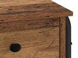 Desk with Storage Oak Wood 100 x 50 x 75 cm 8008006