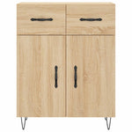 Highboard Sonoma Oak 69.5x34x180 cm Engineered Wood 3198180