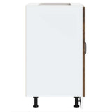 Sink Base Cabinet "Kalmar" Smoked Oak 60x46x81,5 cm Engineered Wood 853442