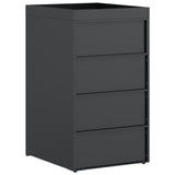 Wheelie Bin Storage with Planter Roof for 240L Bin Anthracite 42018687
