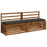 2-Piece Bench Cushions VUGHT 2 pcs 100% Polyester Anthracite 951477