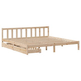 Bed Frame without Mattress 180x200 cm Super King Solid Wood Pine 3301481