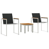 Garden Dining Set 3 pcs Brown and Black 3334839