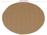 Area Rugs Natural 210 cm Jute 42010794