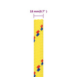 Boat Rope Yellow 18 mm 50 m Polypropylene 152630