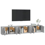 Wall-mounted TV Cabinets 3 pcs Concrete Grey 80x34.5x40 cm 3188362