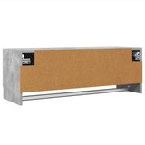 808237 Wardrobe Concrete Grey 100x32,5x35 cm Engineered Wood