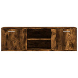 TV Cabinet Smoked Oak 120x34x37 cm Engineered Wood 833556