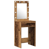 Dressing Table with Door Brown 50 x 41 x 135 cm Engineered Wood 3334261