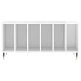 Record Cabinet High Gloss White 100x38x48 cm Engineered Wood 831742