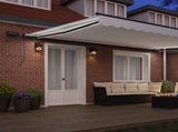 Retractable Awning White 500 x 350 cm Fabric 3331538