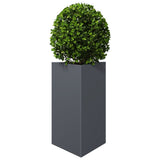 ZNTS Garden Planter Anthracite Triangular 50x43x75 cm Steel 851175