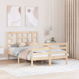 Bed Frame without Mattress Small Double Solid Wood Pine 3193891