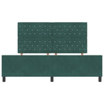 ZNTS Bed Frame in Dark Green, 180x200 cm, Velvet 3344894