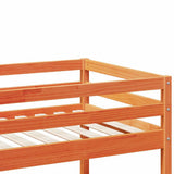 Bunk Bed Wax Brown 90x200 cm Solid Wood Pine 3308591