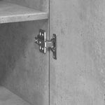 ZNTS Slim Storage Cabinet Concrete Grey 50x42.5x225 cm Engineered Wood 3281304