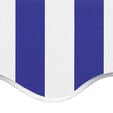 Replacement Fabric for Awning Blue and White 4x3.5 m 311918
