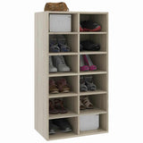 800399 Shoe Rack Sonoma Oak 54x34x100,5 cm Engineered Wood